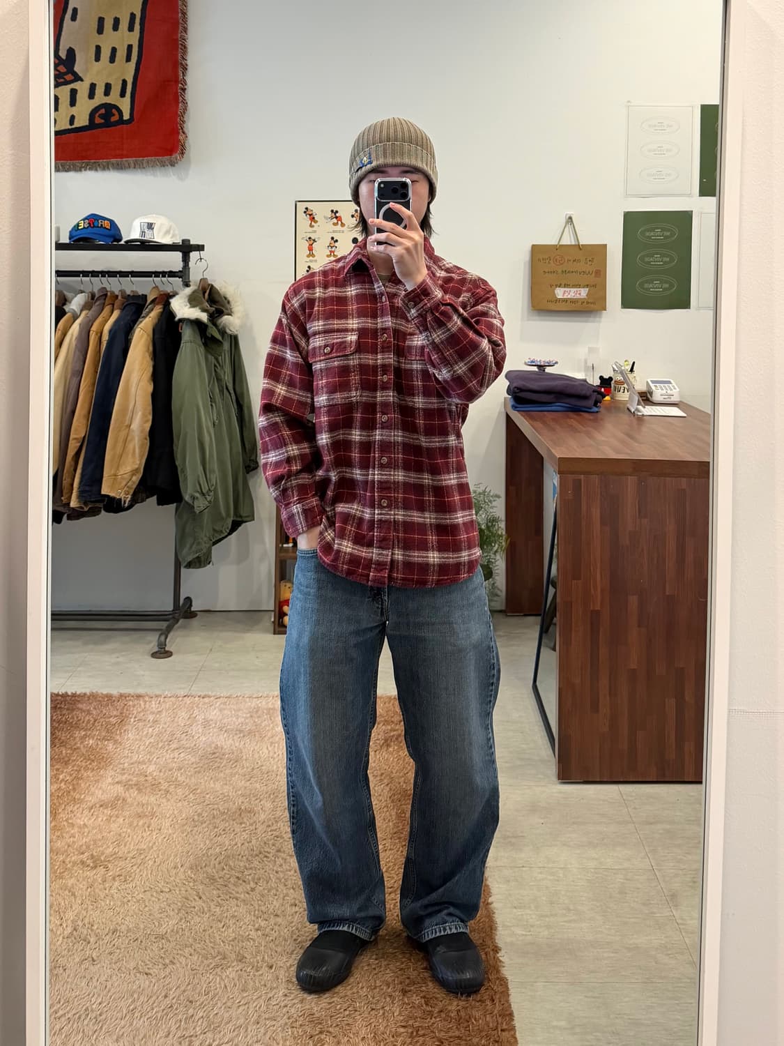 00s Field & Stream 빈티지 플란넬 체크 셔츠 상품이미지2