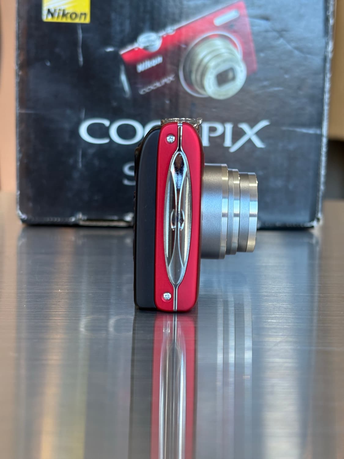 츄/new배터리/풀박/날짜표시)니콘 쿨픽스 s5100 레드 빈티지디카 상품이미지4