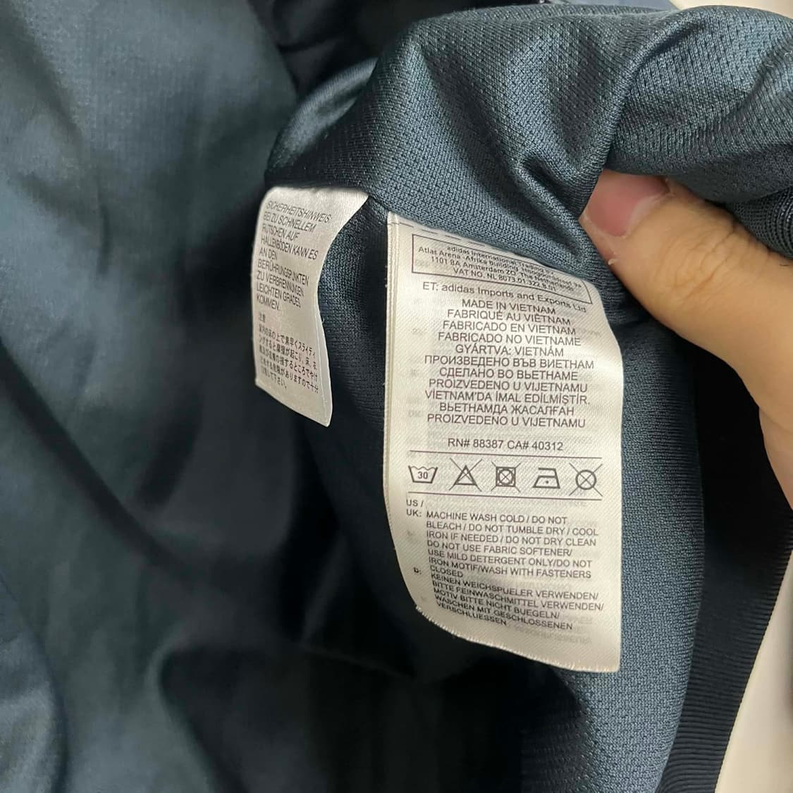 아디다스 레알마드리드 앤섬 자켓 윈드브레이커 바람막이(M) 상품이미지7