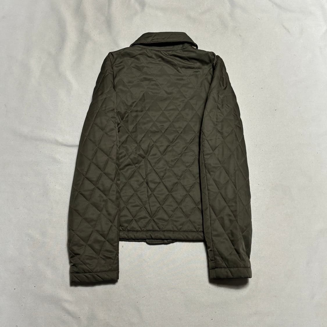 XS 버버리 여성용 카키 퀄팅 자켓 상품이미지3