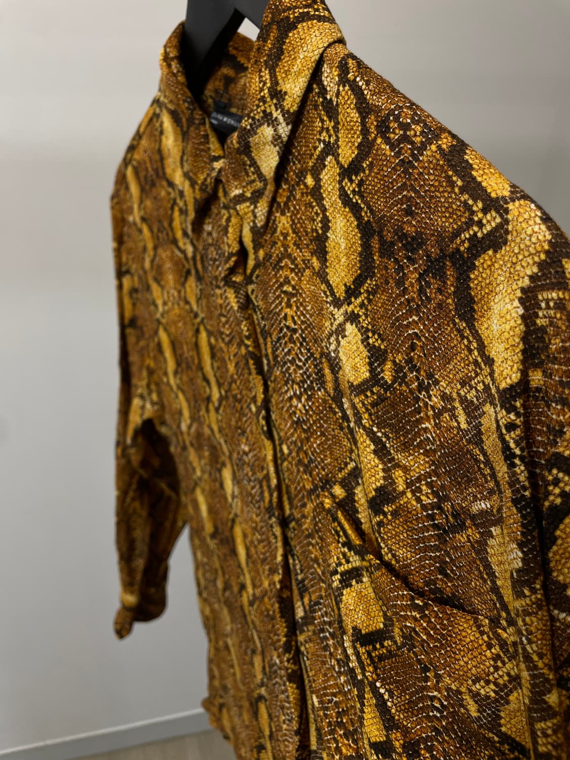 (M) Zara 자라 파이톤 뱀피 긴팔 셔츠 상품이미지6