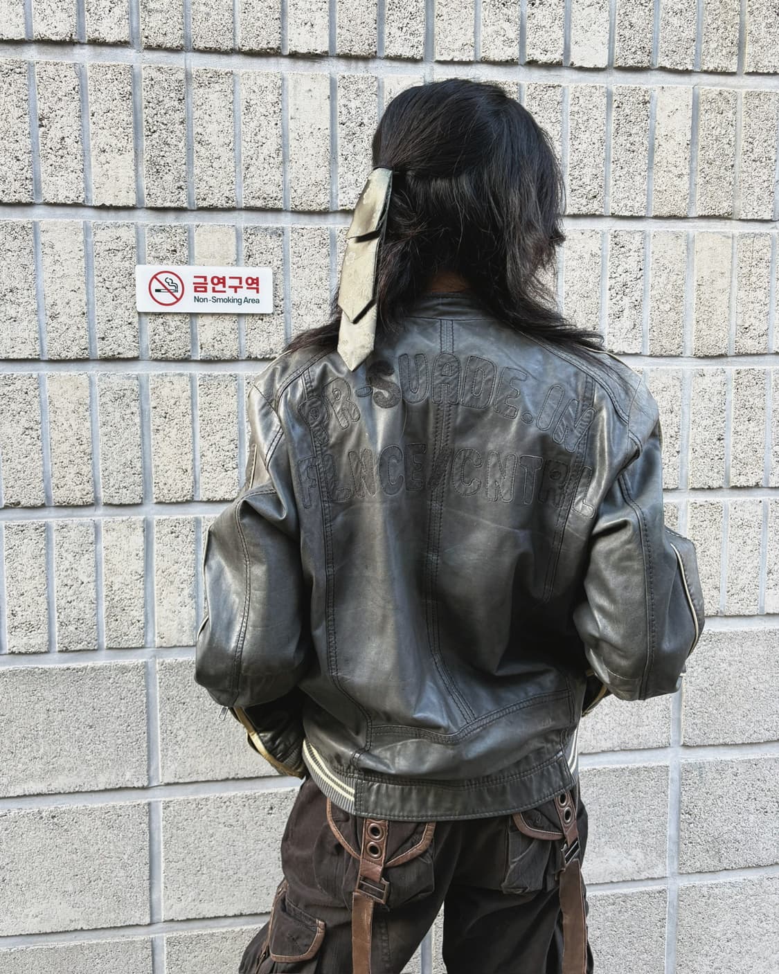 올드 디젤 그런지 리얼 레더 바이커자켓 상품이미지4