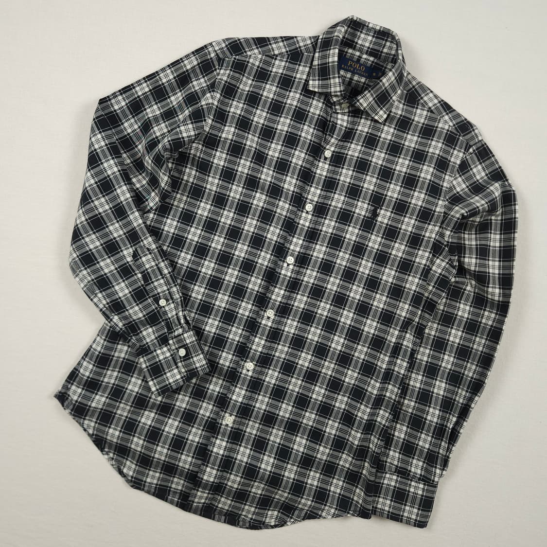 S(90) 폴로랄프로렌 타탄체크 셔츠 상품이미지2