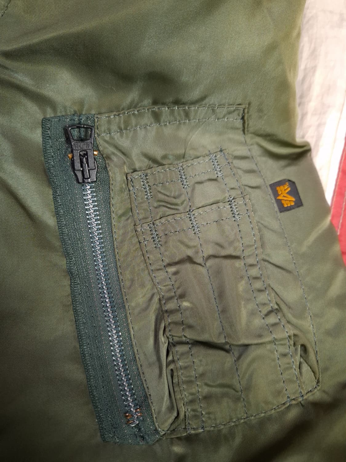 오리지날 미국제조 알파사 미공군 민수용 MA-1 항공점퍼 상품이미지5