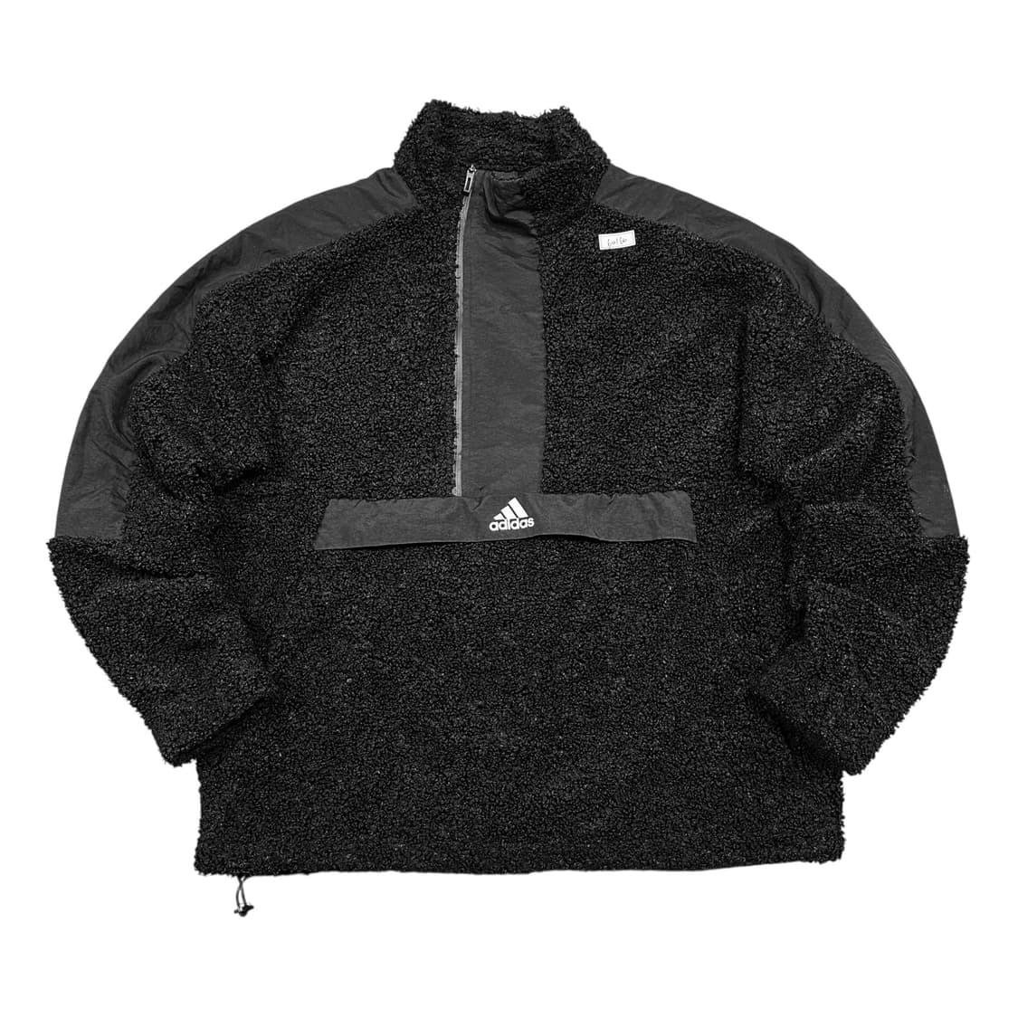 ✨ (바배) 아디다스 뽀글이 플리스 블랙 반집업  상품이미지1