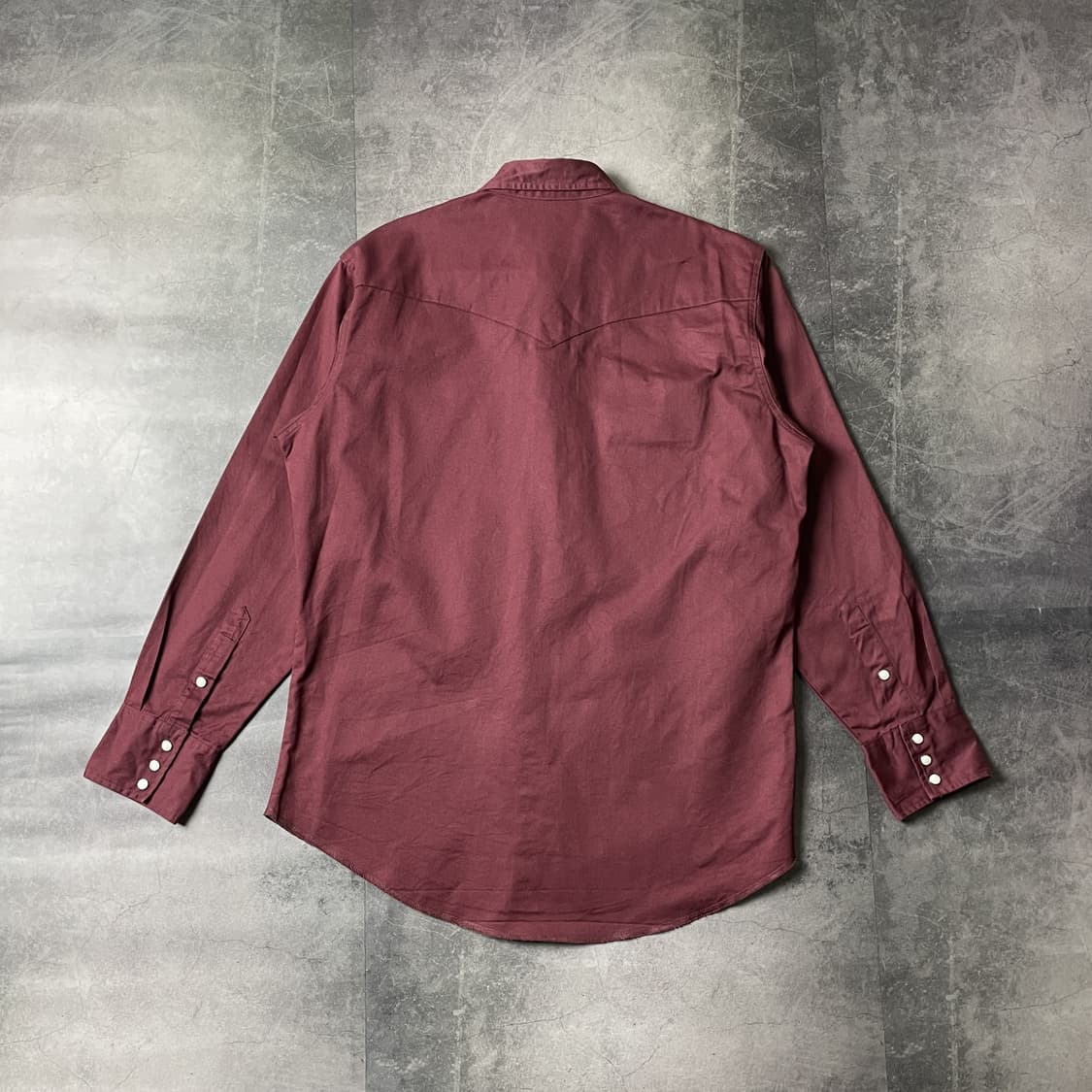 WRANGLER 랭글러 빈티지 와인 코튼 웨스턴셔츠 A00306 상품이미지5