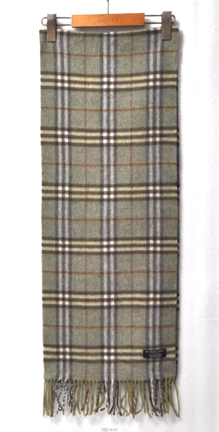 버버리/남녀공용캐시미어머플러(캐시미어100%)총길이158.5cm정품 상품이미지2