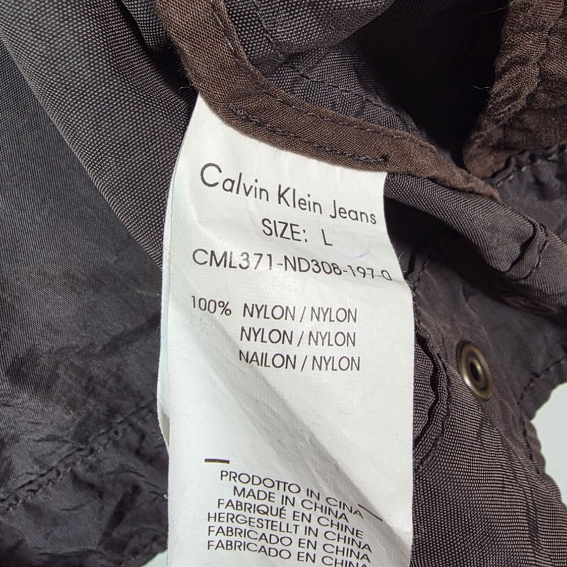 캘빈클라인 진스 빈티지 나일론 하이넥 자켓 L 상품이미지9