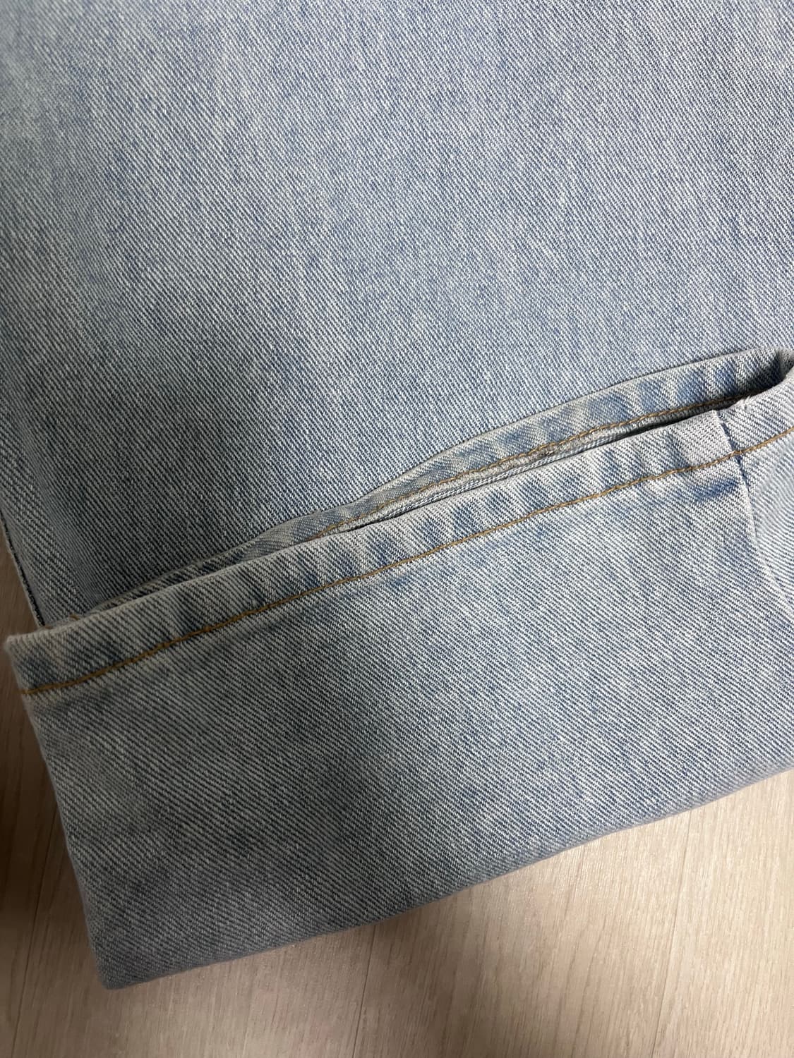 Smart Daisy Baggy Jeans (Light Indigo) 상품이미지4