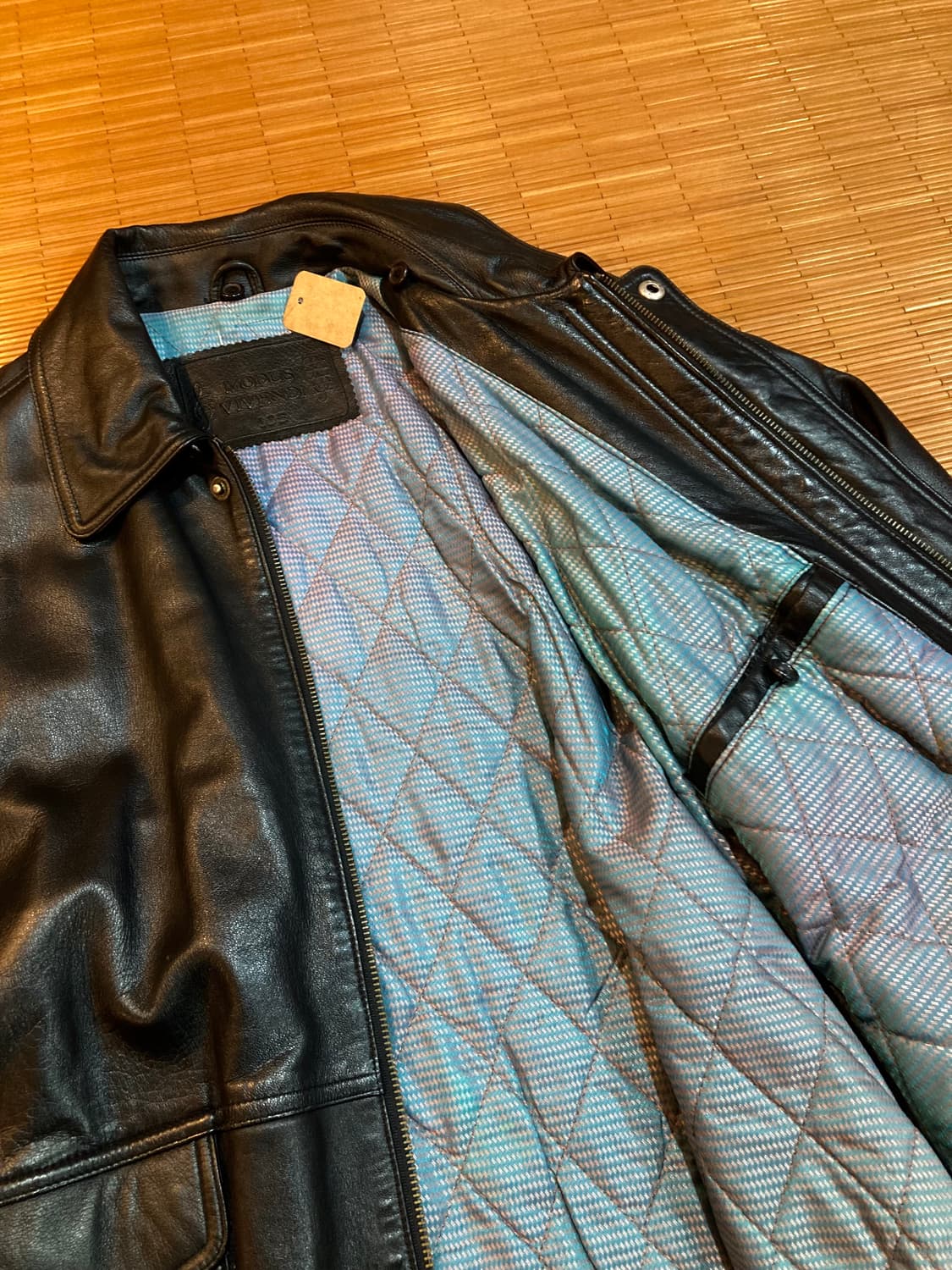 EUR vtg 램스킨 레더자켓 상품이미지8