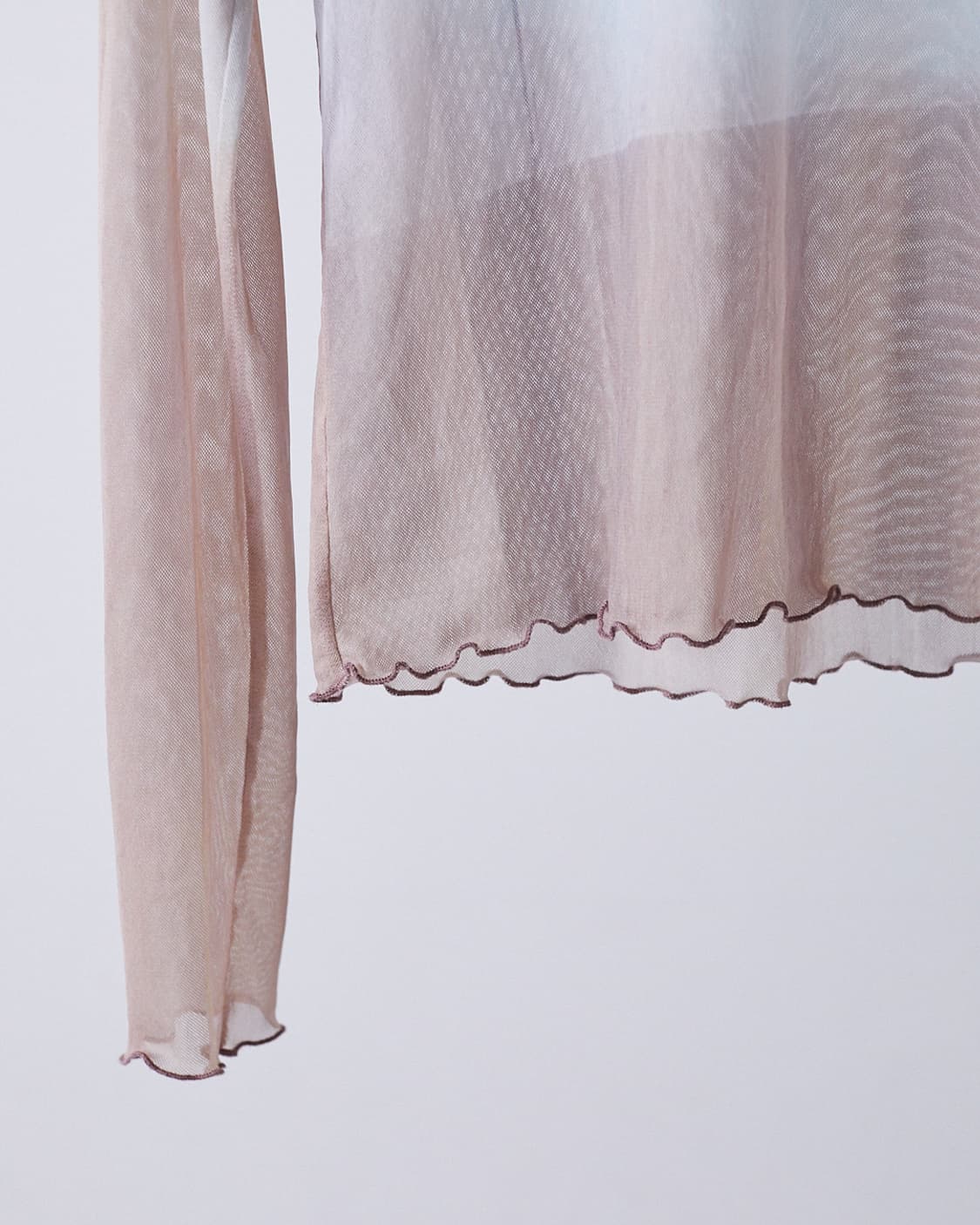Organza Long Sleeve T-Shirt 상품이미지3