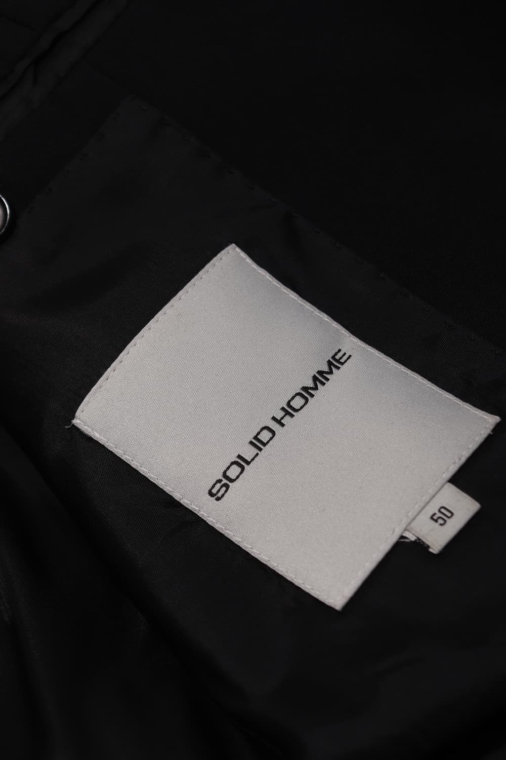 SOLID HOMME 울혼방 블랙 수트 정장 세트 105/팬츠 36 상품이미지7
