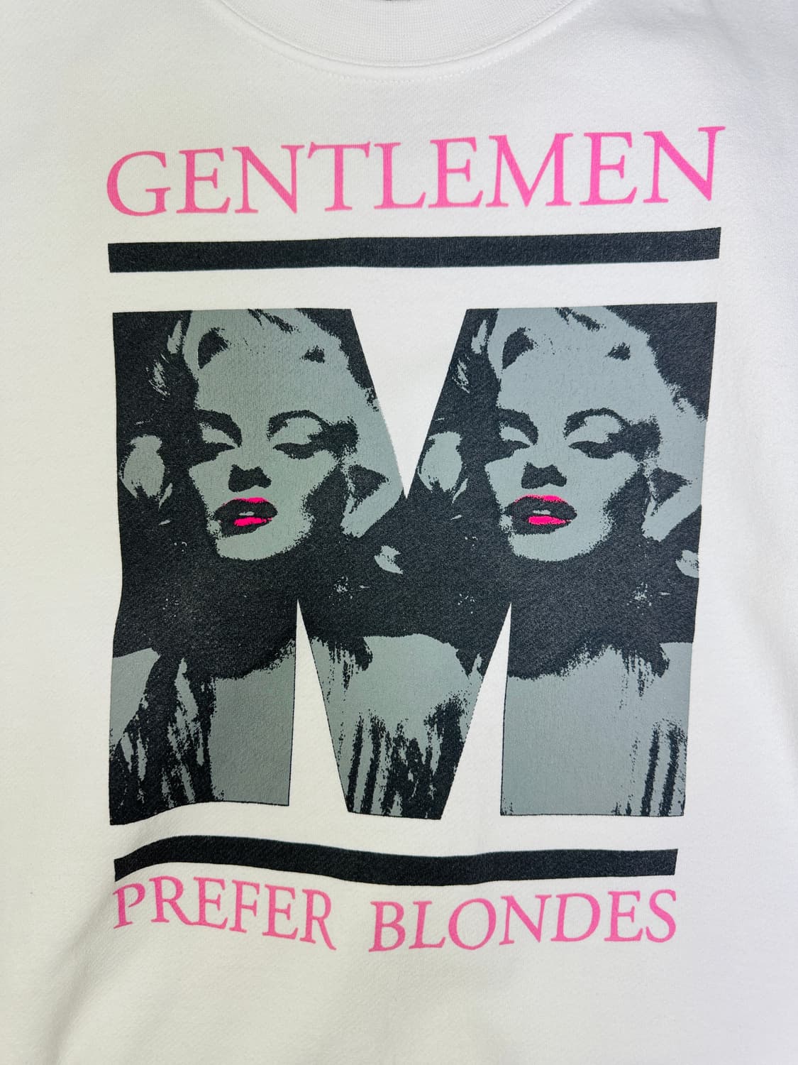빈티지 마릴린 먼로 신사는 금발을 좋아한다 맨투맨 M 상품이미지2