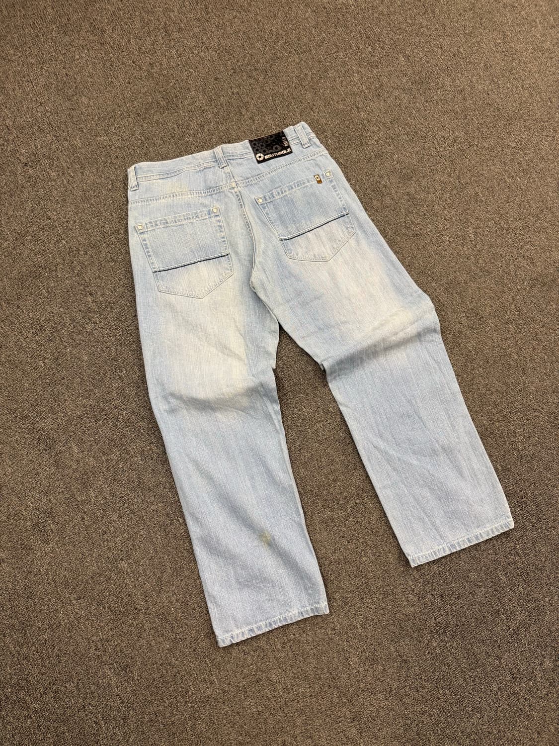 사우스 폴 빈티지 연청 올드스쿨 힙합팬츠 상품이미지4