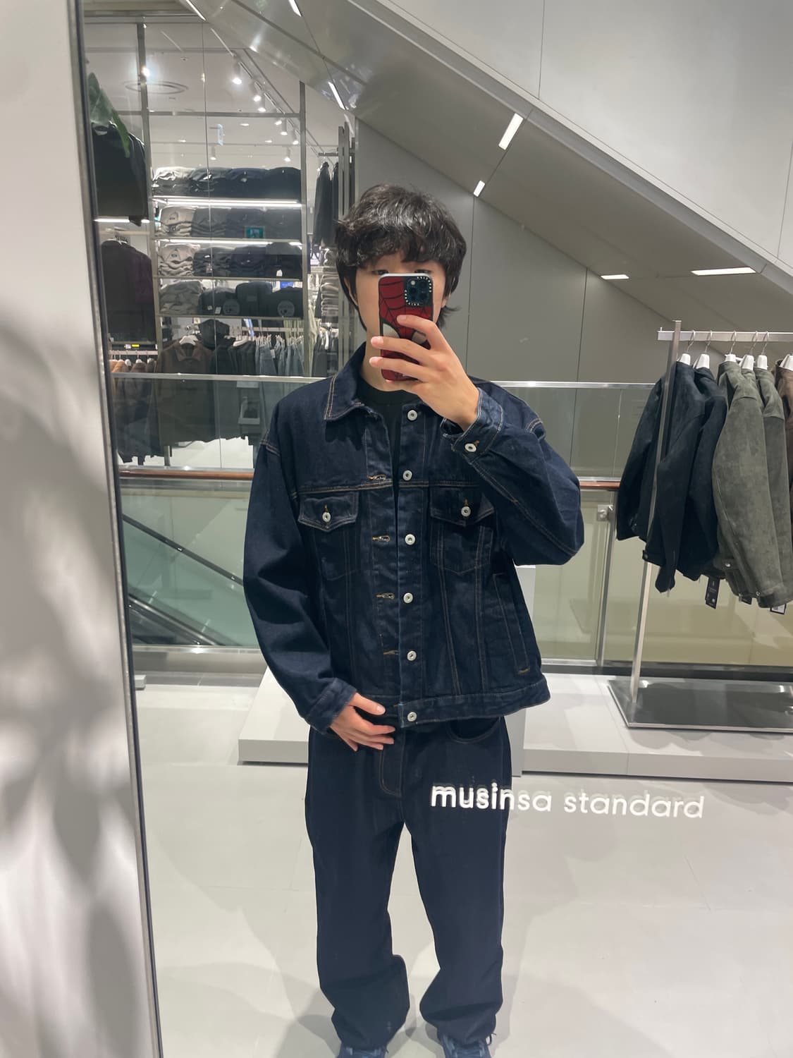 무신사 스탠다드 오버사이즈데님자켓 L 새상품 상품이미지3