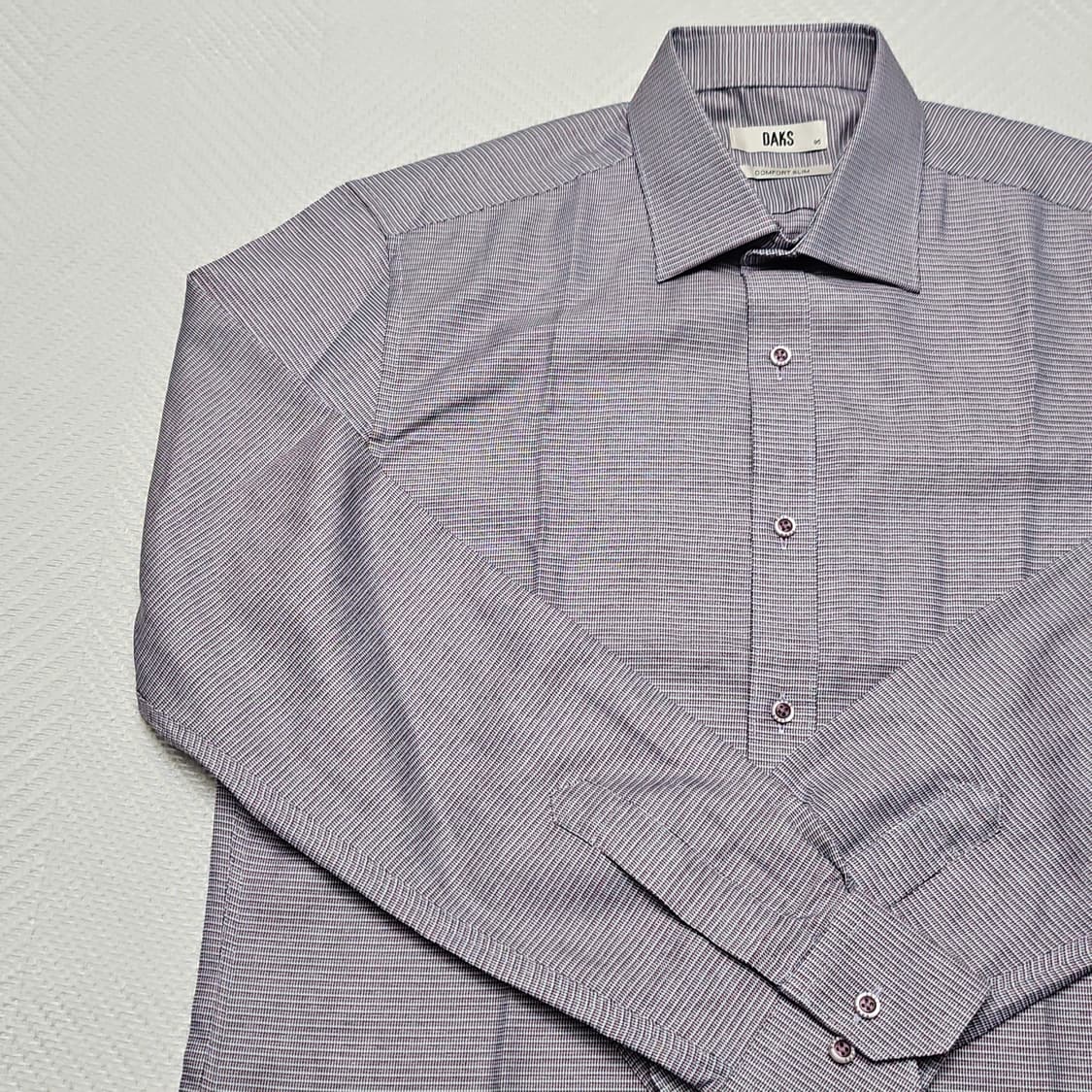 닥스(DAKS) 남성 컴포트 슬림핏 체크 셔츠 95 상품이미지4
