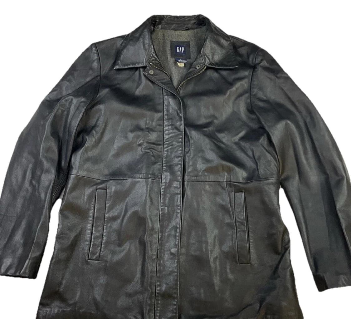 올드 갭 빈티지 레더 카코트 상품이미지1