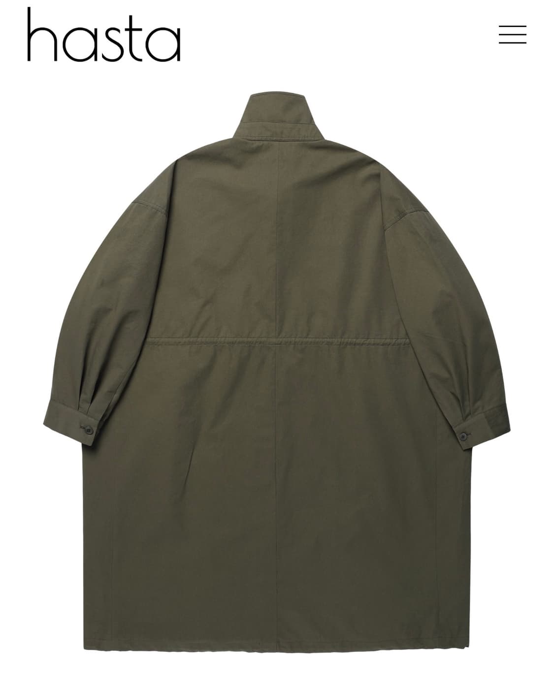 Hasta 하스타 Neck belt trench (khaki) 28만원 상품이미지2