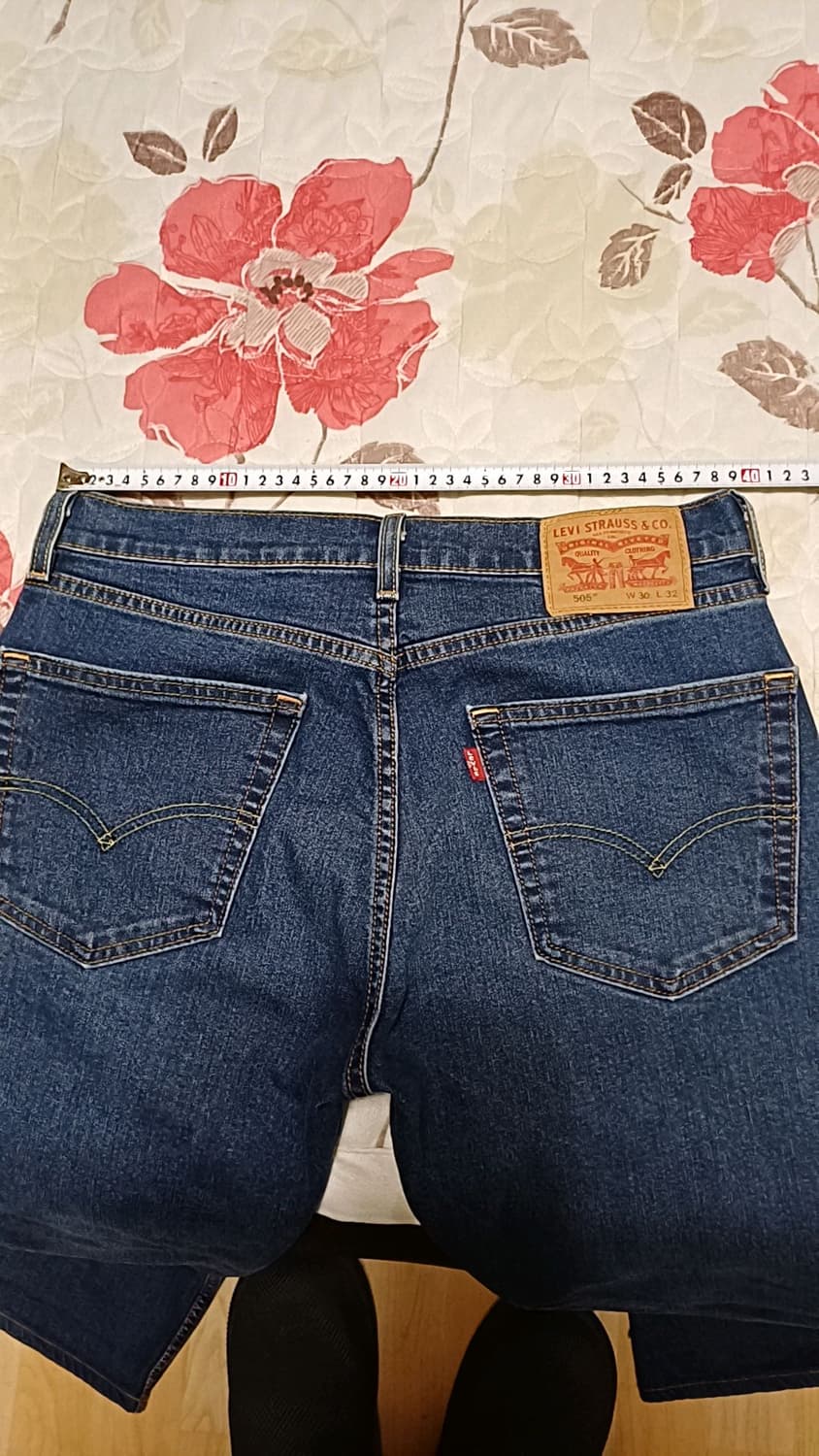 리바이스 505 미세한약기모 청바지 30인치 기장97 상품이미지7