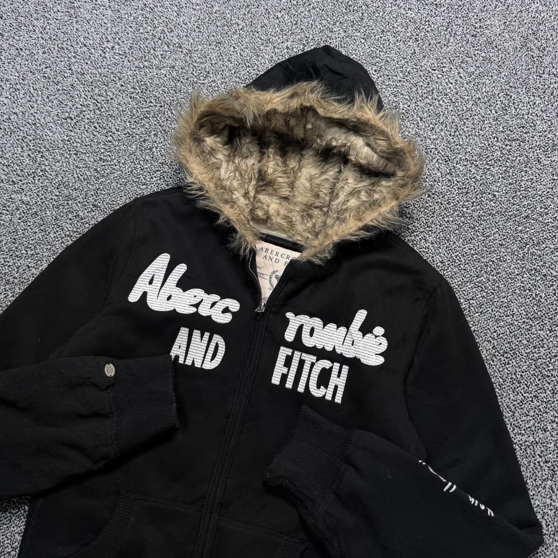 Name : 아베크롬비 울프죠 투웨이 블랙컬러 후드집업 :)  상품이미지4