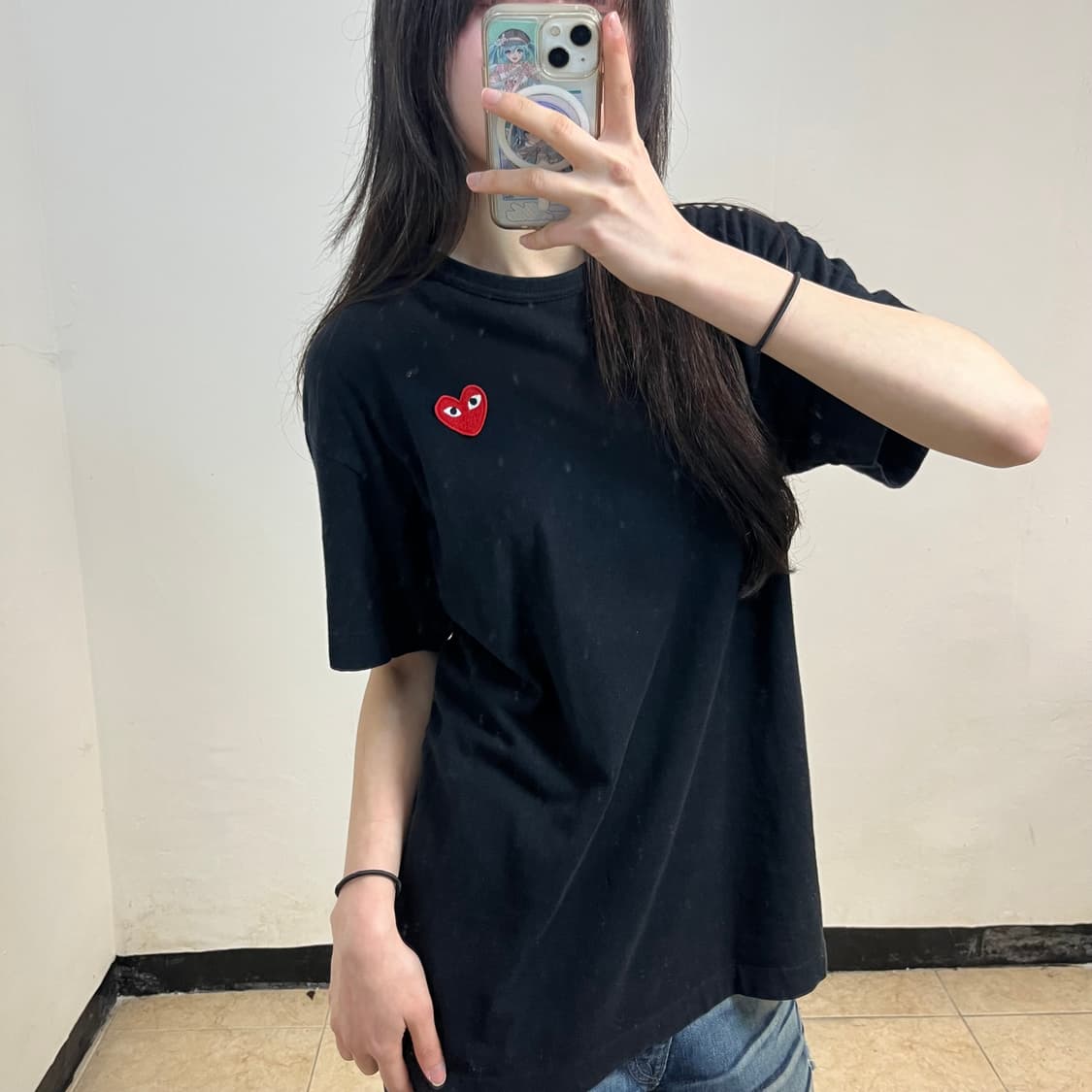 Comme des Garçons black red Wappen tee 상품이미지2