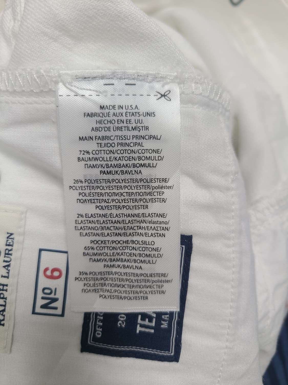 폴로 랄프로렌 x TEAM USA 2020 올림픽 White jeans 상품이미지7