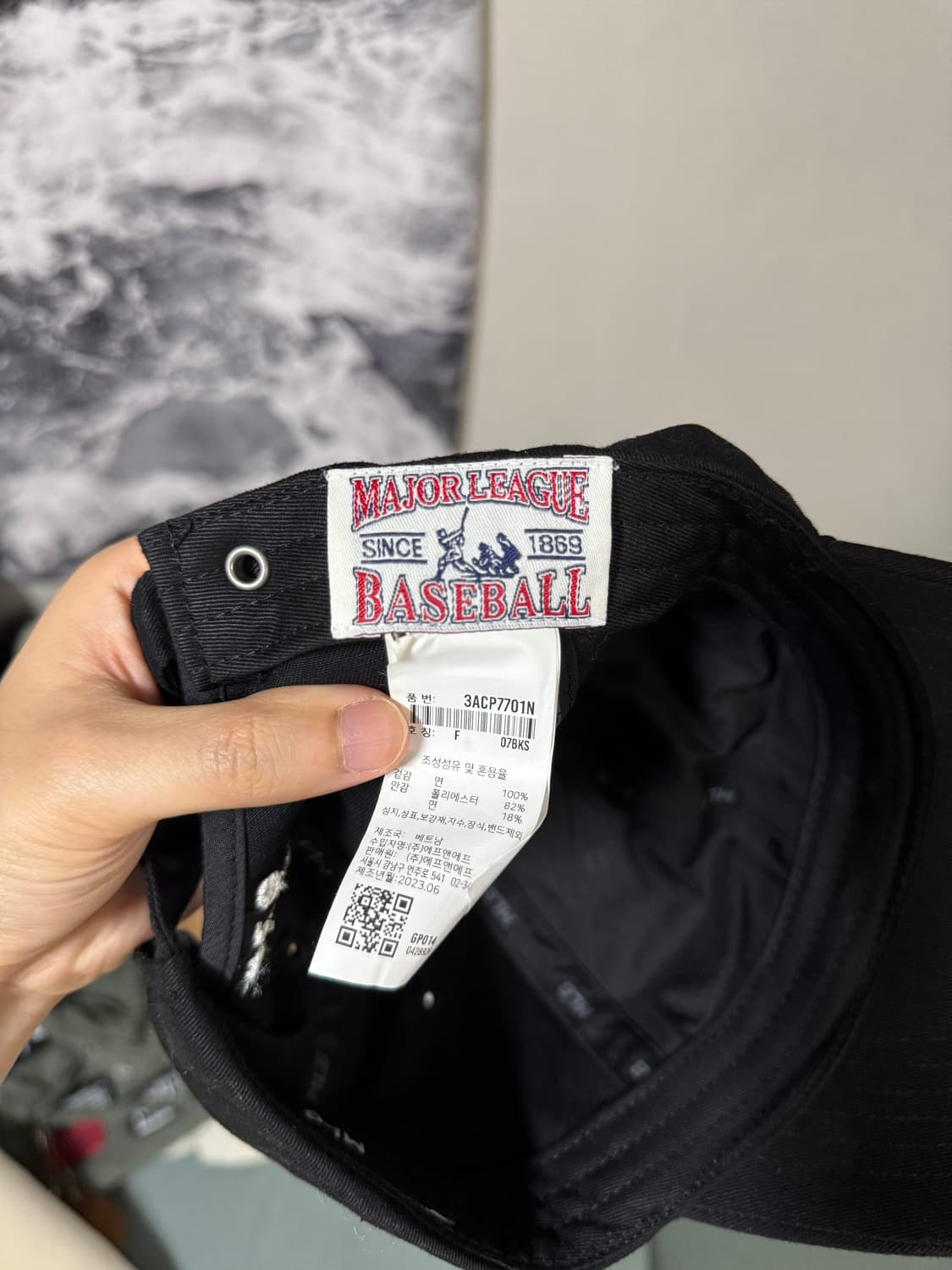 mlb 볼캡 블랙 상품이미지3