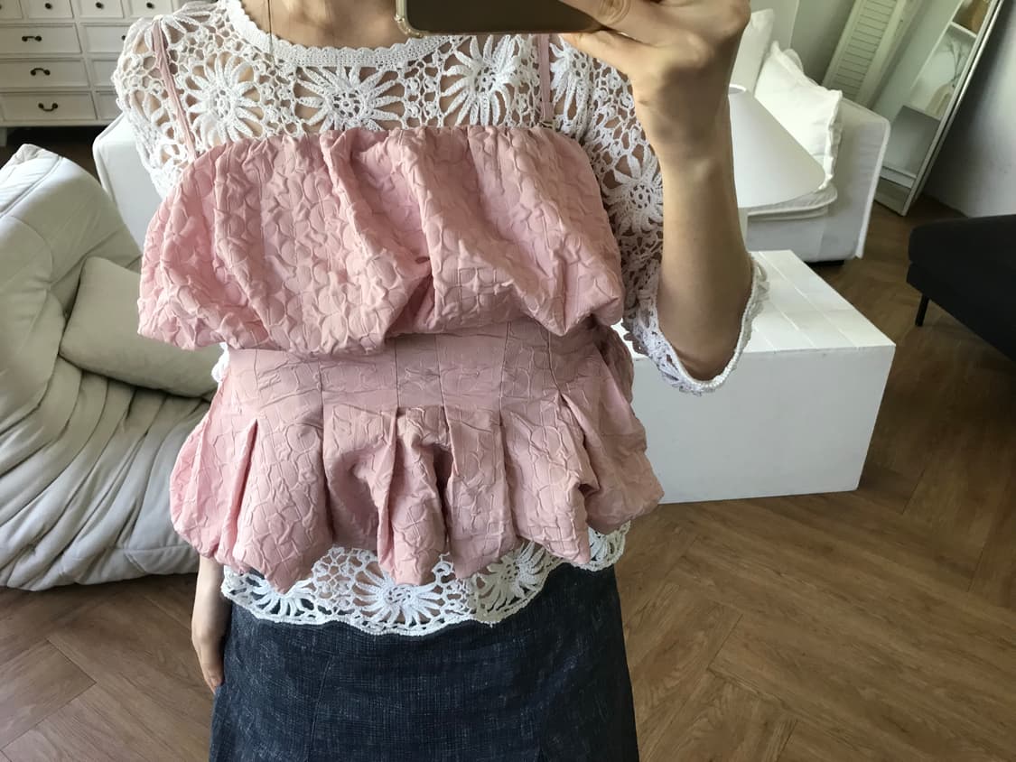 vintage pink balloon sleeveless 상품이미지9