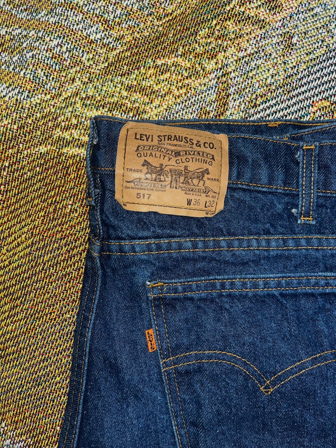 Made in usa 리바이스 517 오렌지탭 36 32 판매 상품이미지4