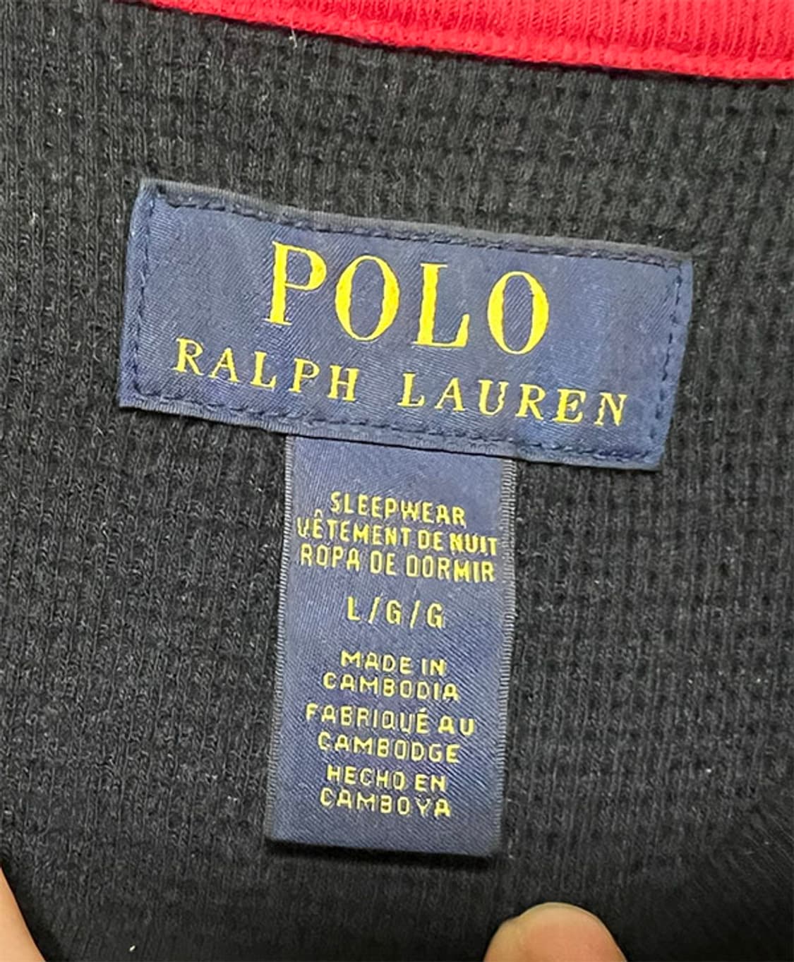 POLO 폴로 남자 와플티셔츠 춘추 캐주얼 L 100 상품이미지3