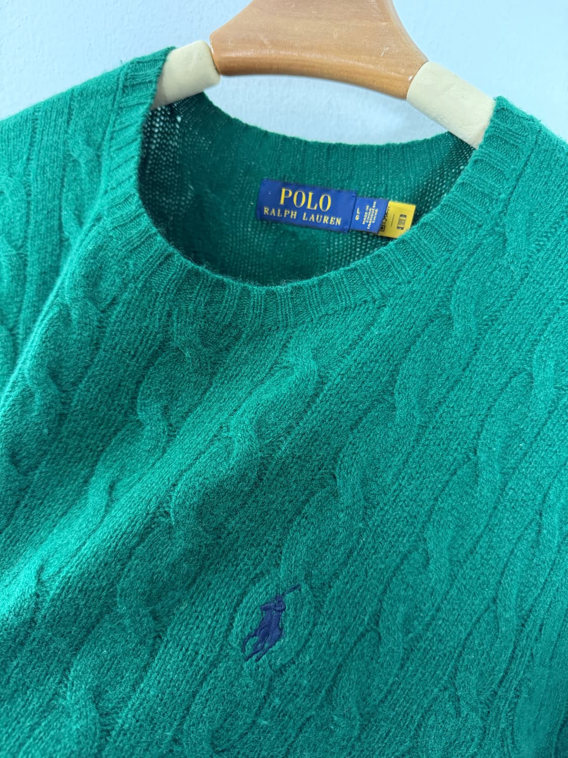 폴로니트 폴로랄프로렌 폴로 폴로케이블니트 폴로꽈배기니트 상품이미지1