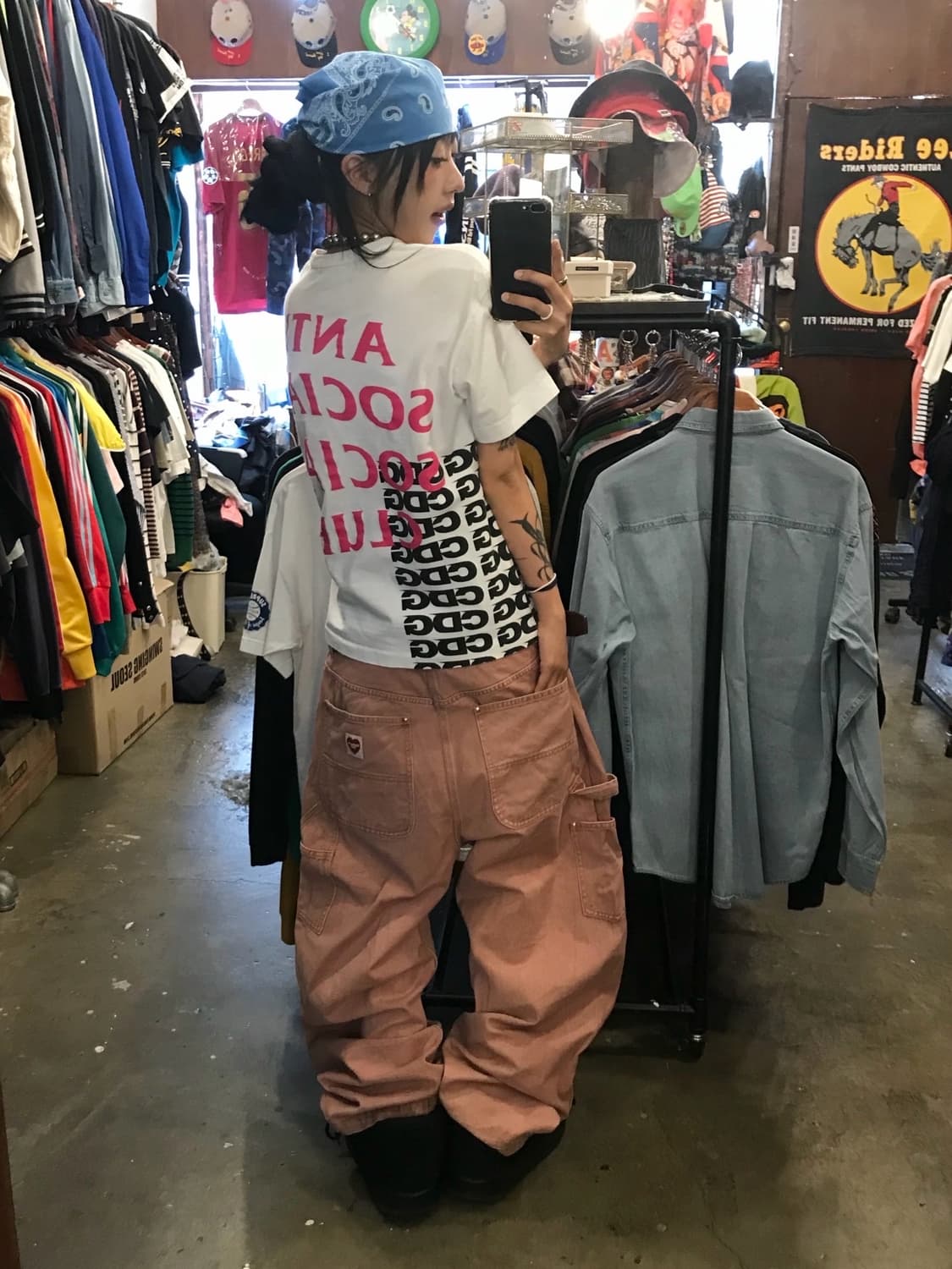 🩷 꼼데가르송 X 안티소셜클럽 콜라보 반팔 티셔츠 🩷 상품이미지6