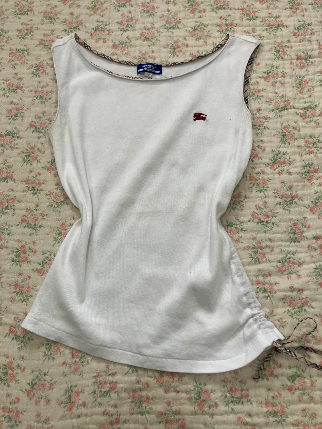 버버리 블루라벨 사이드 셔링 나시 1078 모리걸 y2k 스트릿 갸루 펑 상품이미지9