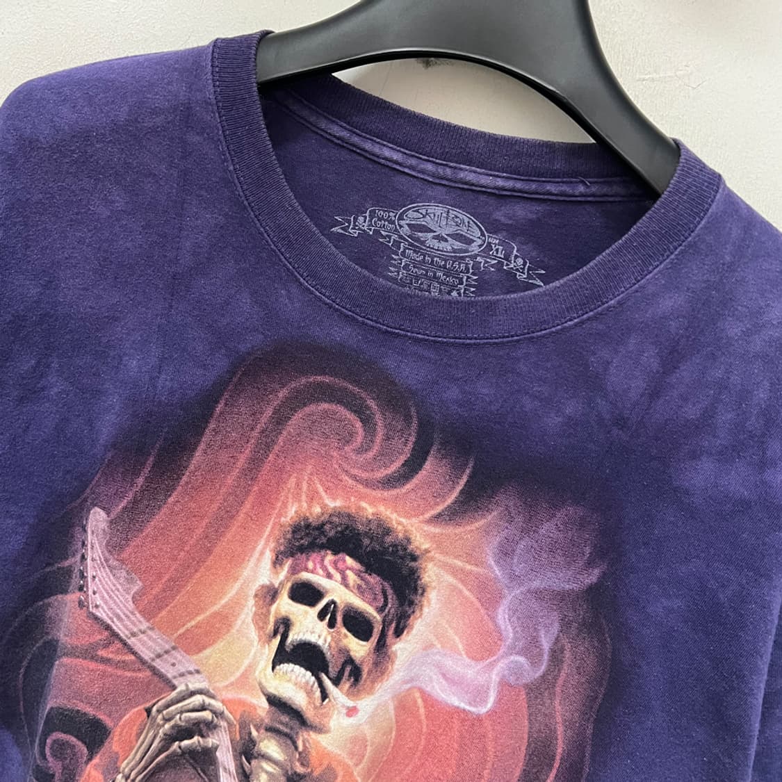 Made in USA 스컬 본 빈티지 반팔티 XL 상품이미지3