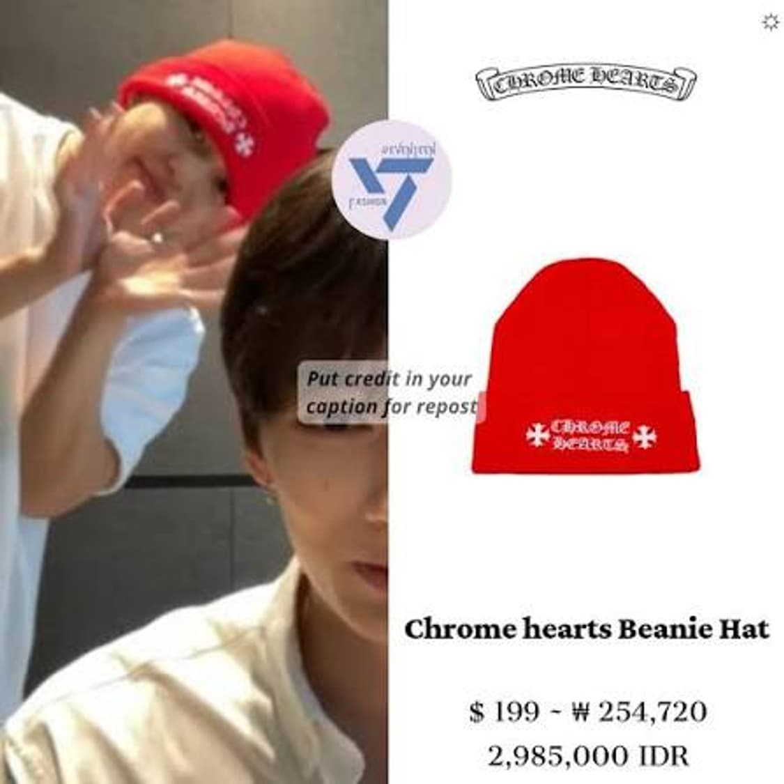 크롬하츠 레드 비니 상품이미지7