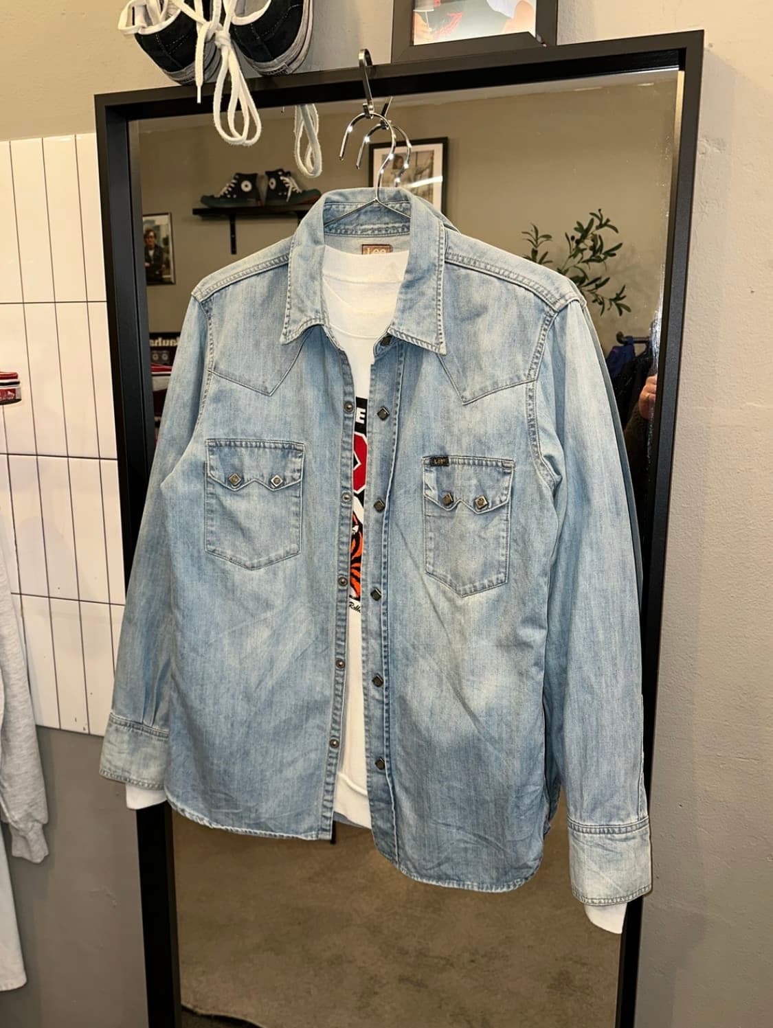 Lee riders vence exchange 웨스턴 데님 셔츠 상품이미지1