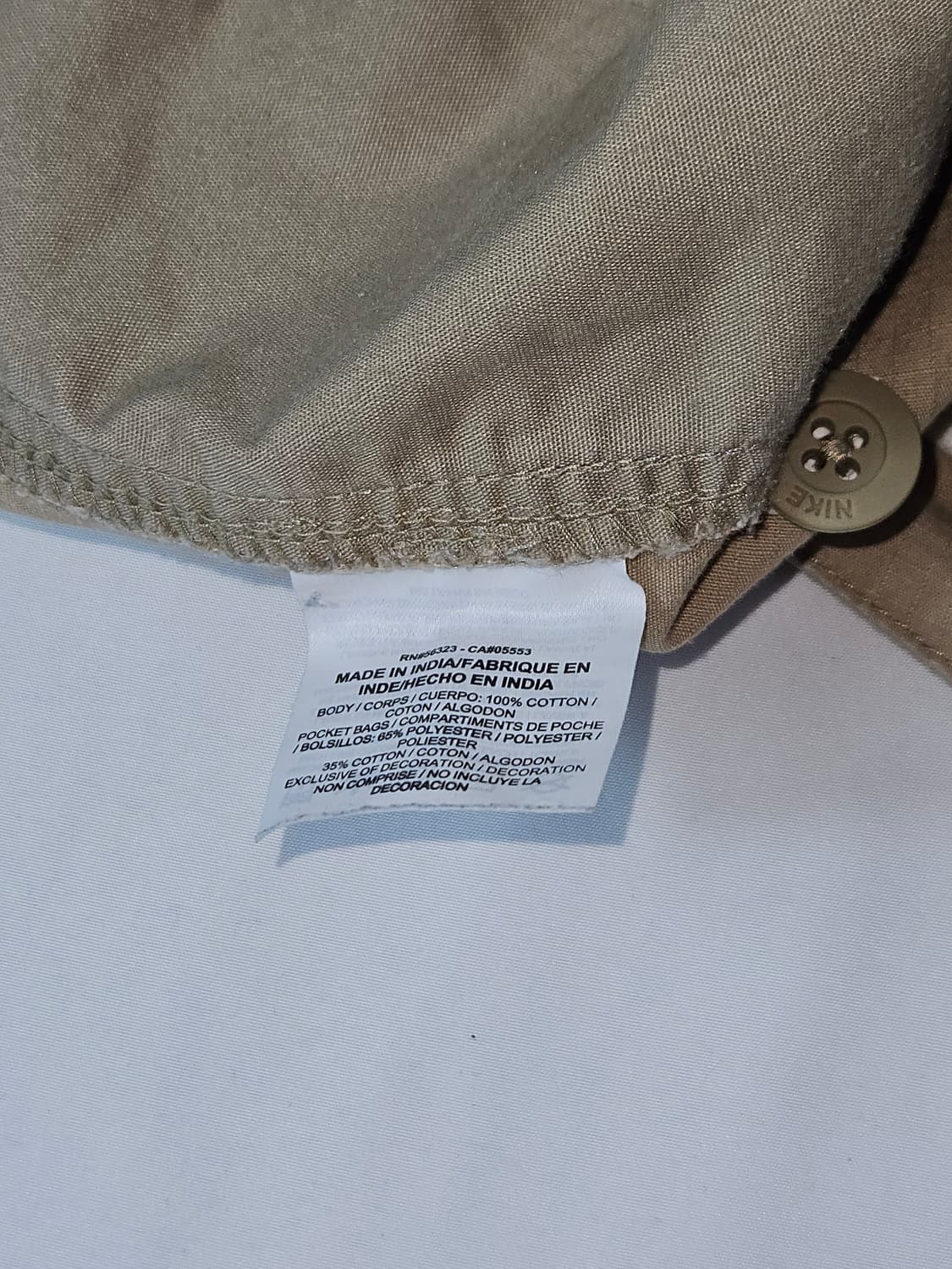 나이키 스우시 카고팬츠 숏팬츠 바지 하프 빈티지베이지 32 M 상품이미지4