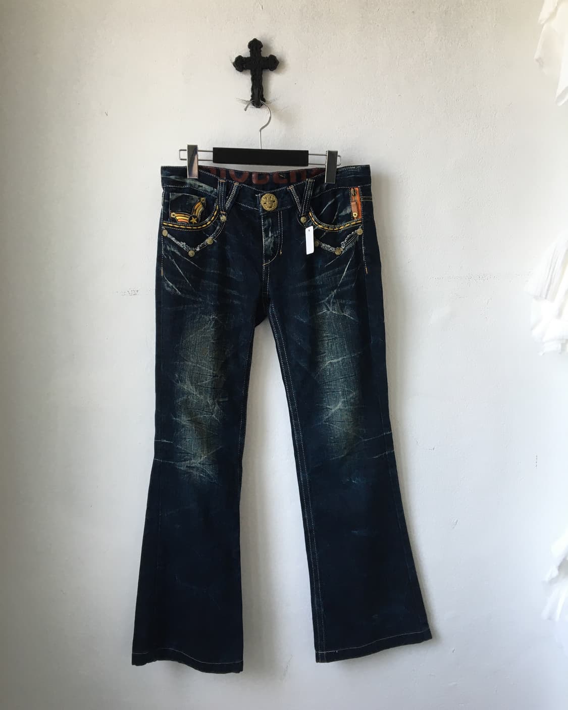 Back pocket point denim pants 상품이미지3