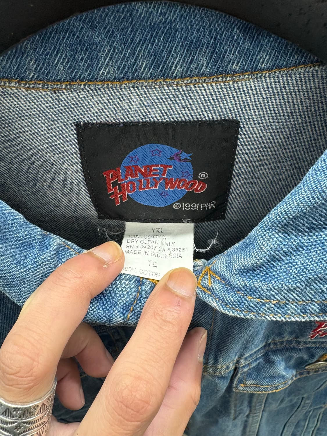 Planet Hollywood 데님 자켓 상품이미지7