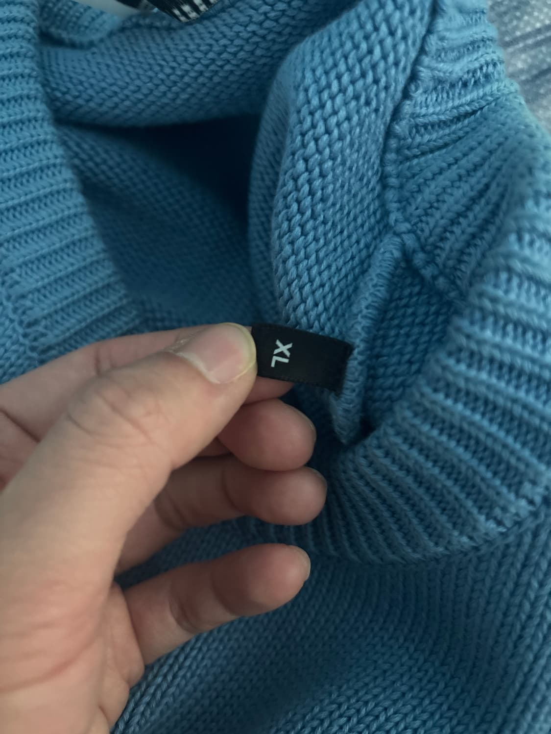 아미 니트 빅하트 로고 하늘색 20FW 상품이미지5