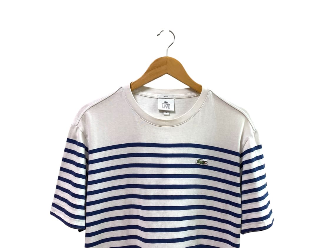 라코스테 스트라이프 모던 크루넥 티셔츠 S-M 상품이미지2