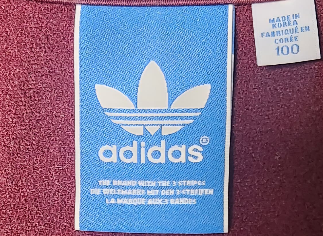 아디다스 마룬버건디 파이어버드 져지 L 상품이미지3