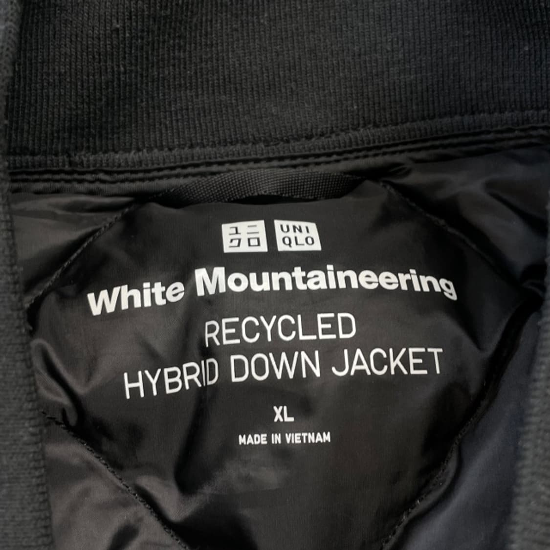 105 유니클로 X 화이트마운티니어링 리싸이클 하리브리드 다운 패딩 상품이미지3