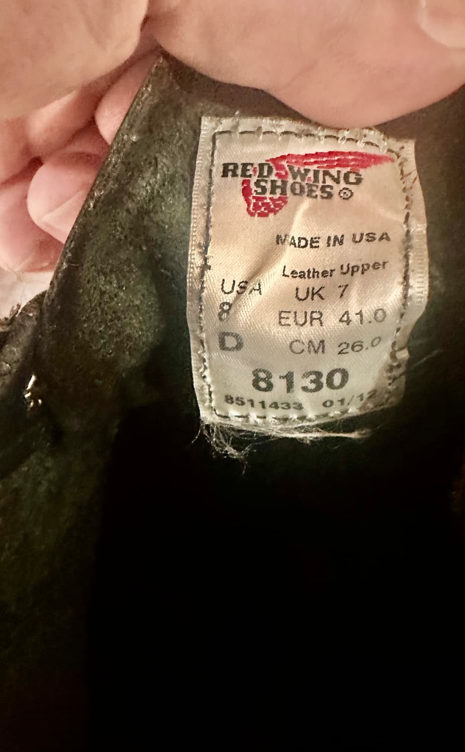 레드윙 목토 8130 8d 260~265 판매합니다 상품이미지2