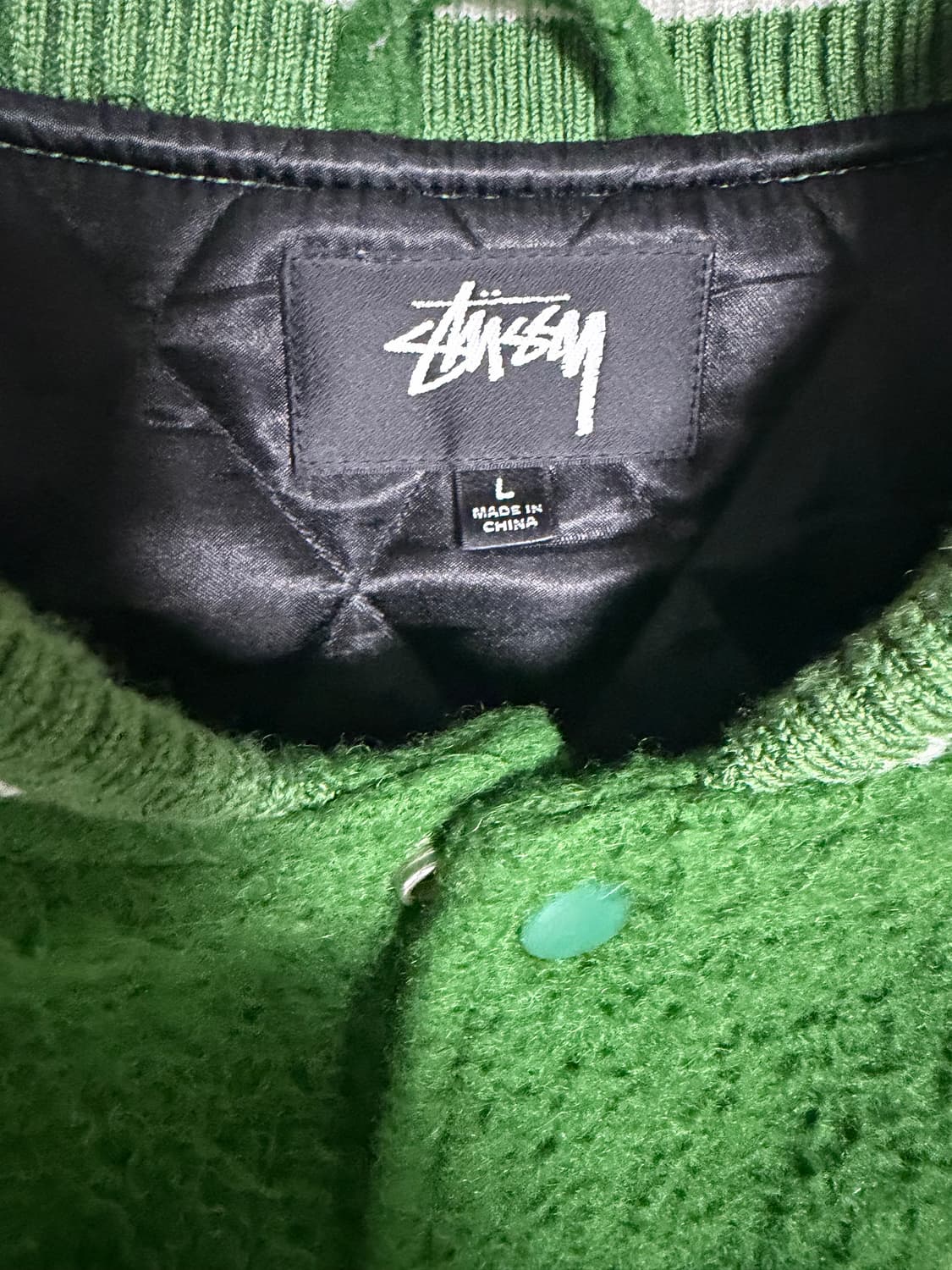 스투시 카센티노 울 바시티 자켓 그린　L 상품이미지2