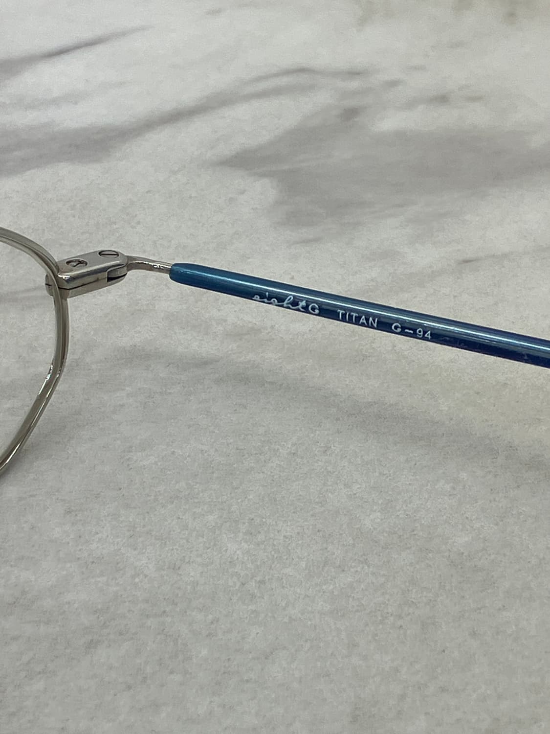 8g eightG 긱시크 실버 블루 티타늄 메탈테 안경 상품이미지7