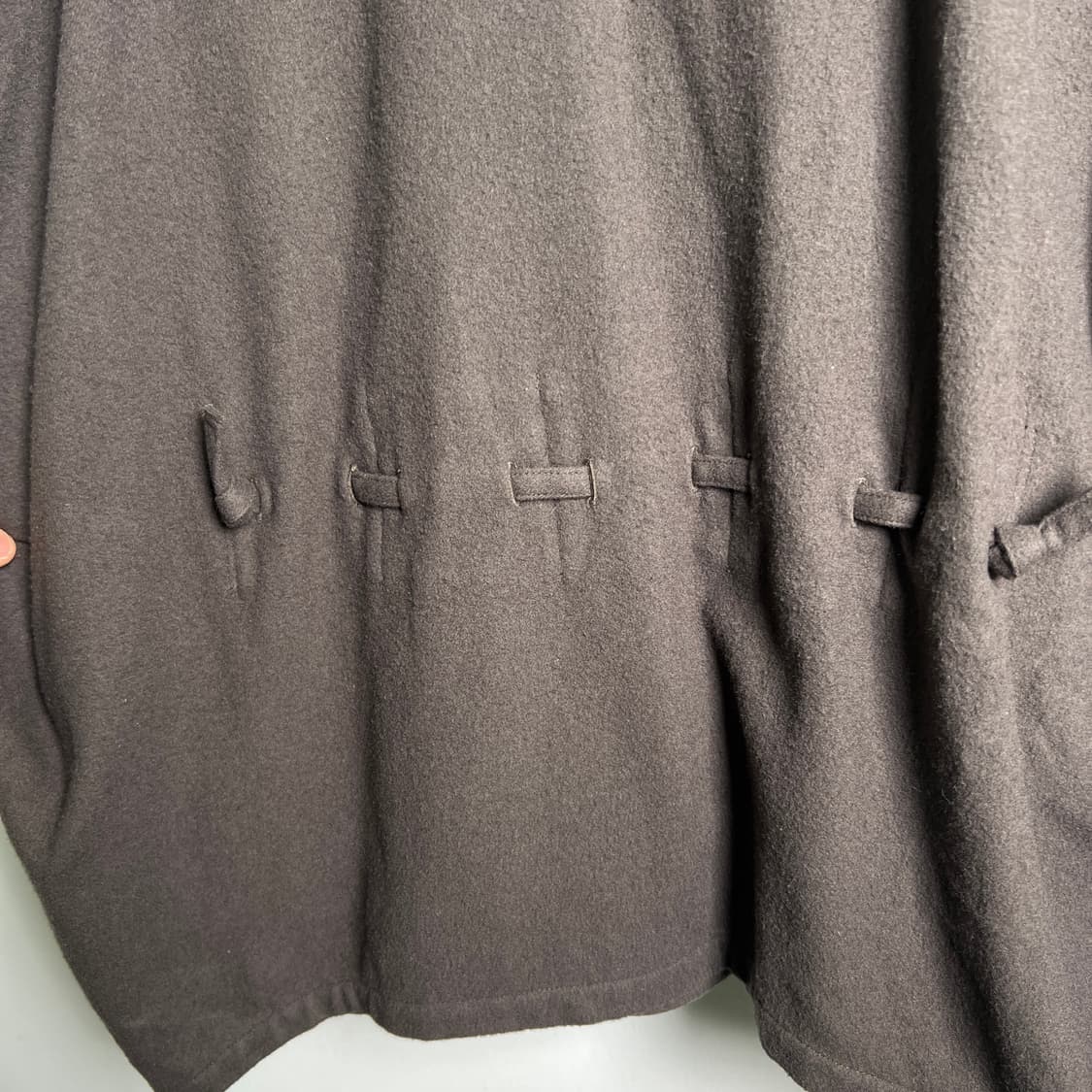 80's 이세이미야케 니트 테리 숄 칼라 랩 자켓 상품이미지7
