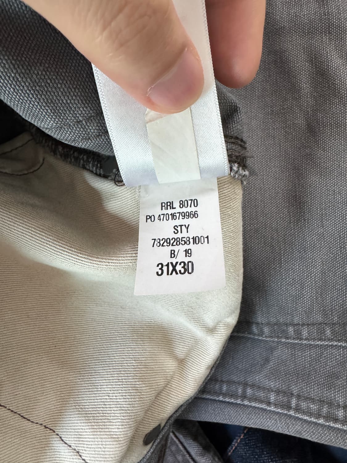rrl 캔버스 더블니 팬츠 31*30 상품이미지5