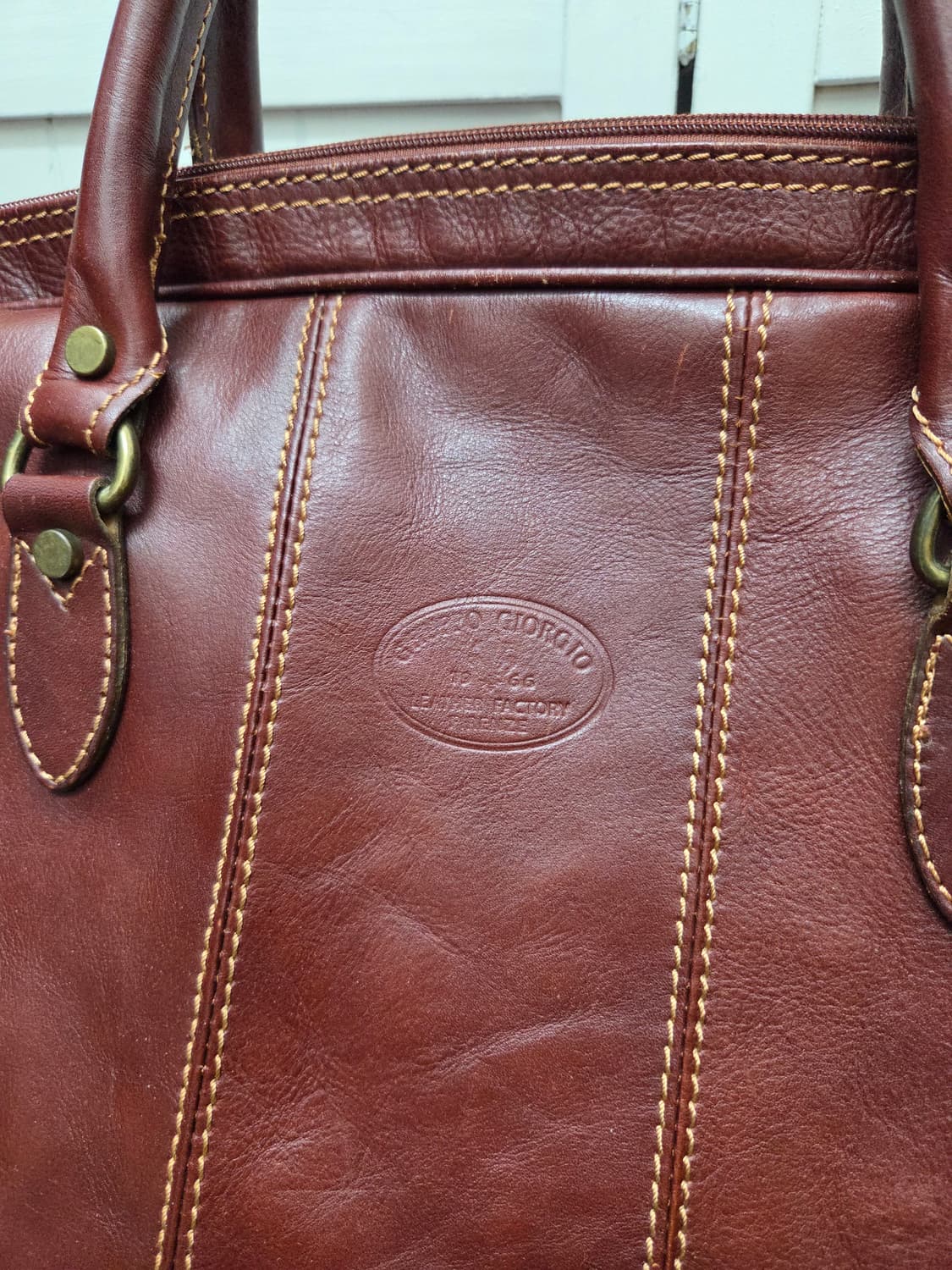 조르지오 1966 피렌체 소가죽 보스턴백 상품이미지2