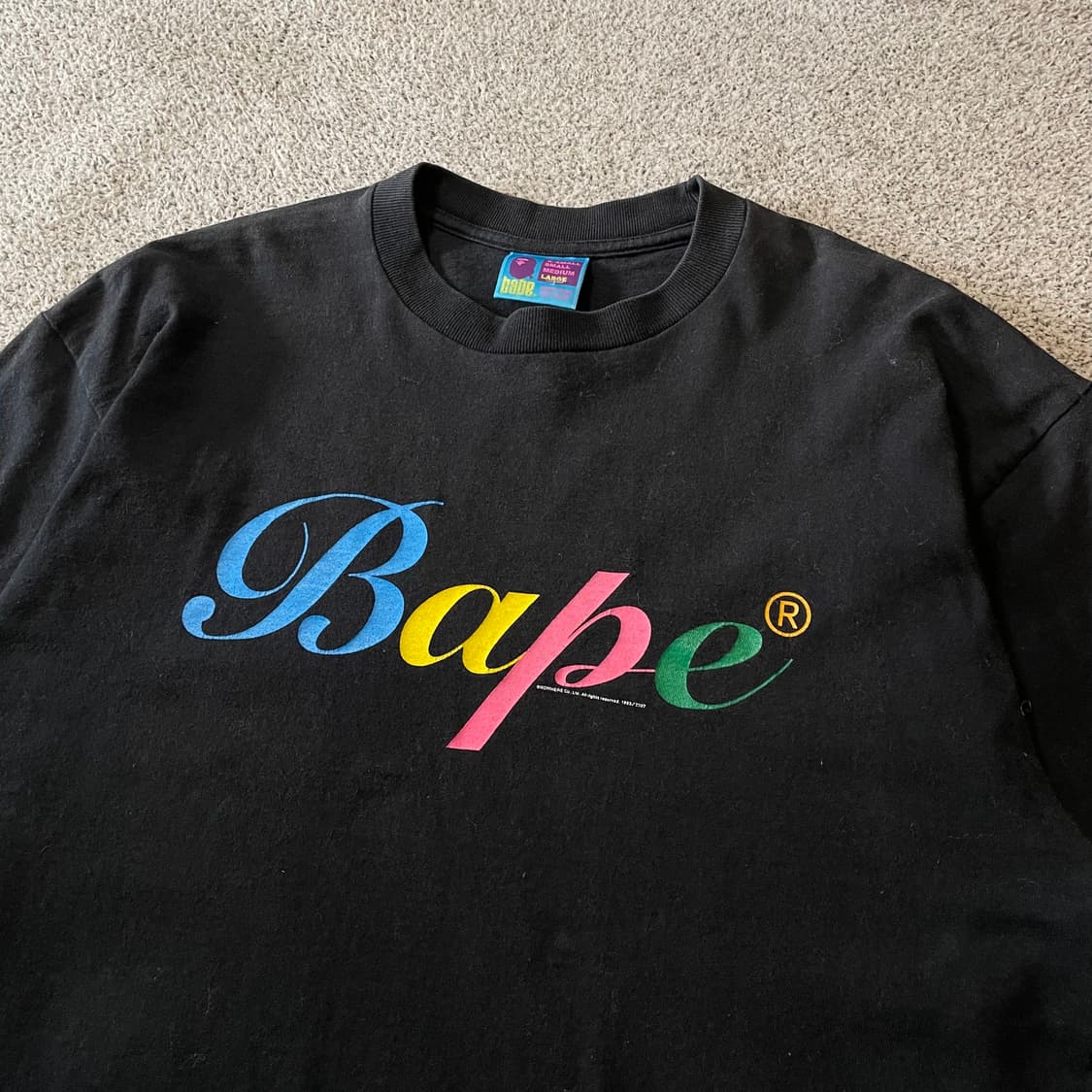 베이프 빅로고 롱슬리브 티셔츠 상품이미지2